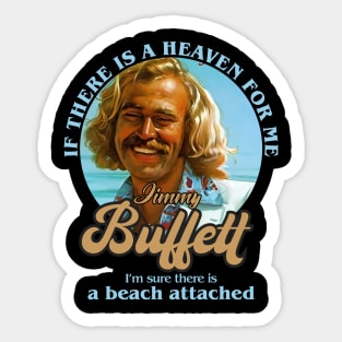 Jimmy Buffet New Retro Sticker